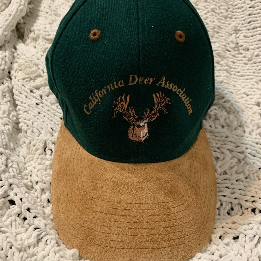 CDA Hunters Hat Leather Cotton adjustable cap men’s O/S Hunting Outdoor Deer